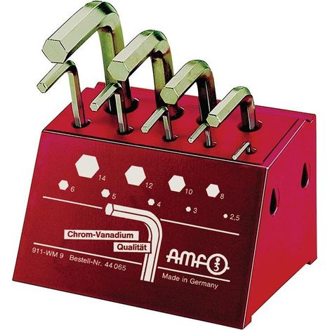 AMF Jeu de tournevis d'angle 911-WM9 9 pcs. sur support d'atelier - 44065 (1/3)