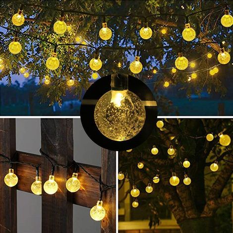 Guirlande Lumineuse Solaire 5M 20 LED Goodzaz, Rideau Lumineux Extérieur Intérieur Déco, Guirlande Guinguette avec Télécommande pour Noël Mariage Fenêtre Balcon Jardin Fête (1/2)
