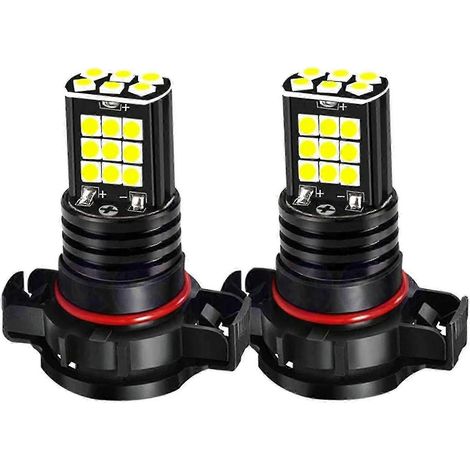 2 ampoules LED antibrouillard PSX24W H16 PWY24W PSY24W S19W 3030 24 SMD (1/5)