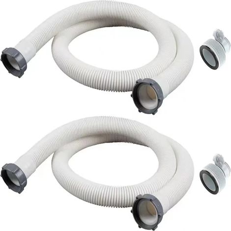 Tuyau pour piscine hors sol, tuyau de rechange de 1/2 pouce pour pompe de piscine (pour pompes de filtration), accessoires pour tuyau de pompe (2) (1/5)