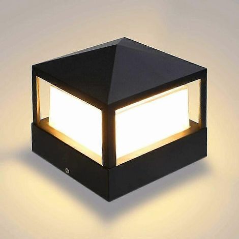 Lampe de Poteau Lampe Pilier Portail Lampe D'extérieur lumière colonne lampe Villa IP65 tanche Alum (1/5)
