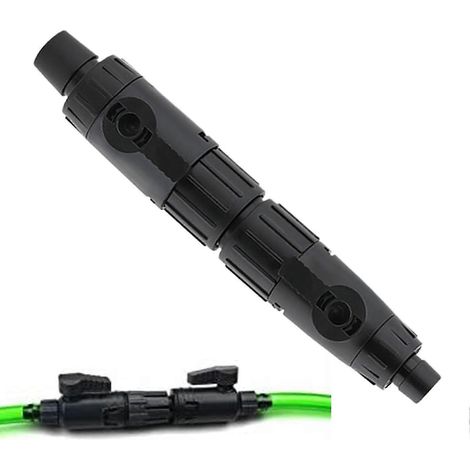 Vanne de régulation pour aquarium, raccord rapide, réglage du débit d'eau, réducteur pour aquarium, accessoires d'aménagement paysager, tuyaux, pompes, raccord de tuyau 12 à 16 mm (1/5)