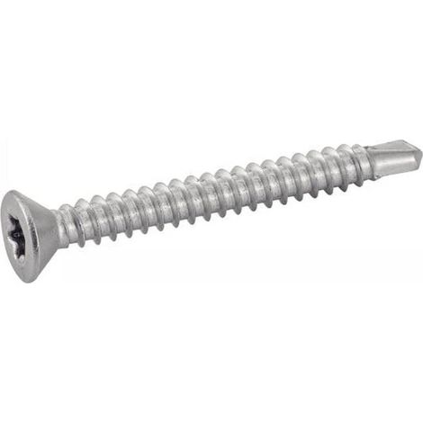 200 Vis Autoperceuses Tête Fraisée Six Lobes 4.2 x 19 mm - DIN 7504 O - ISO 15482 - Inox A4 - D-Work
