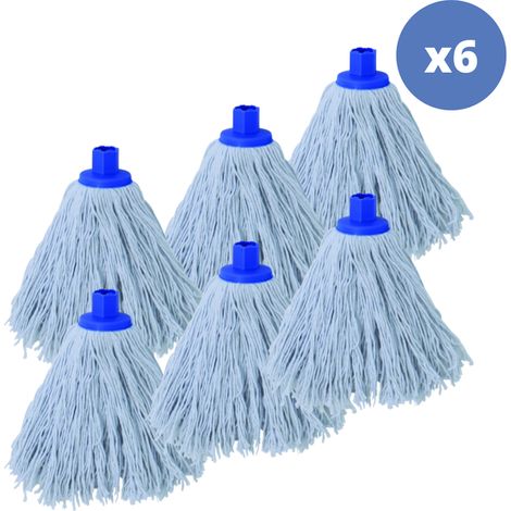 Lot de 6 franges en coton blanc 220g
