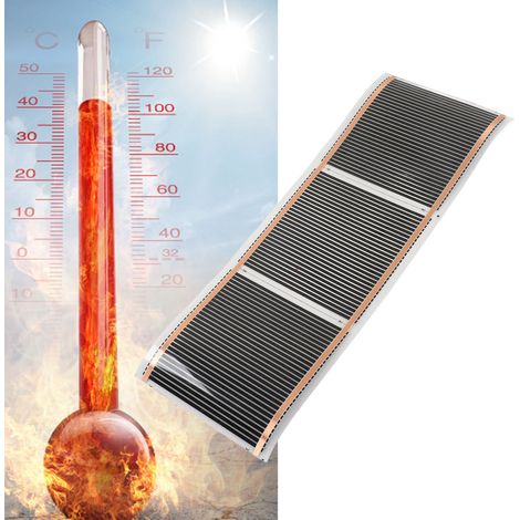 Schwimmend gelagertes und laminiertes 220-V-Elektrosystem, 95 cm lange elektrische Heizfolie, leise und gleichmäßig beheizt, ultradünne und wartungsfreie Bodenmatte, Modell B: 15 x 95 cm (1/5)