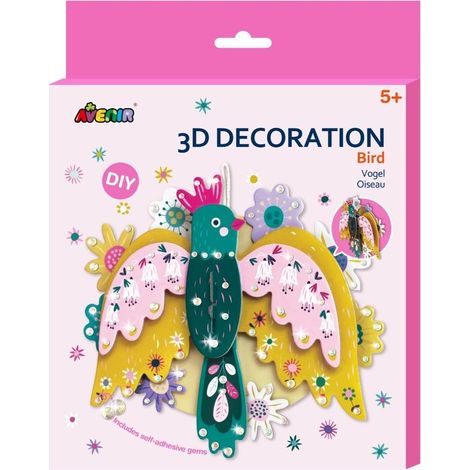 Décoration d'oiseau 3D à faire soi-même