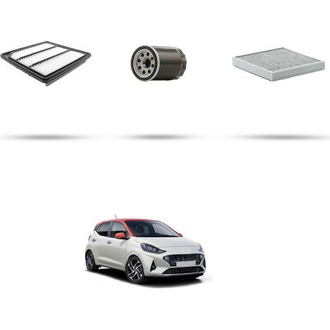 Kit tagliando 3 filtri compatibile con Hyundai i10 III 1.0 49KW dal 2019 (1/5)