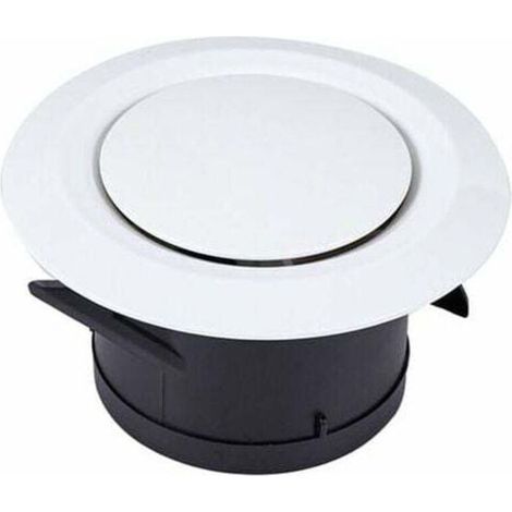 Soupapes d'aspiration et de purge à 100 disques - Grille de ventilation ronde en plastique réglable - Ventilation par ventilateur (1/5)