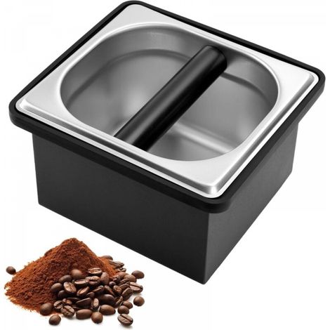 Boîtes à café en acier inoxydable, boîtes à café de grande capacité, conteneurs pour machines à expresso, outils pour poudre de café (1/5)