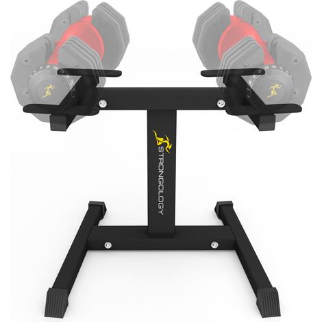 Homeology Strongology Durable Steel Floor Stand for Urban Adjustable Dumbbells, Space Saver Adjustable Weights Rack (1/5)