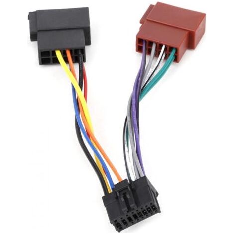 Adaptateur de Connecteur ISO 16 Broches - AKOZON - Pour Autoradios Kenwood - Plug and Play - Universel - Blanc (1/4)