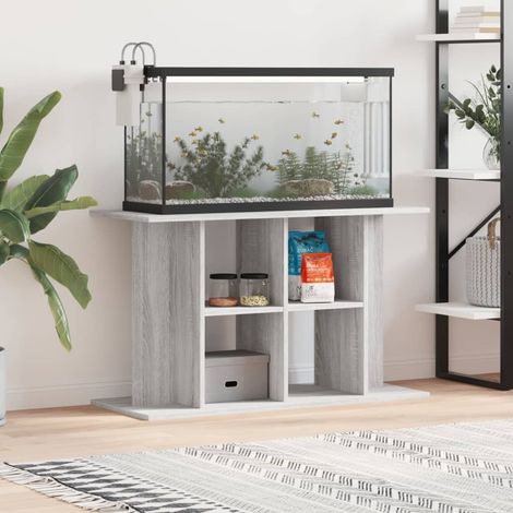 Meuble Aquariums Support Gris 100 X 40 cm. 1 étagère Support solide et stable pour aquariums (1/5)