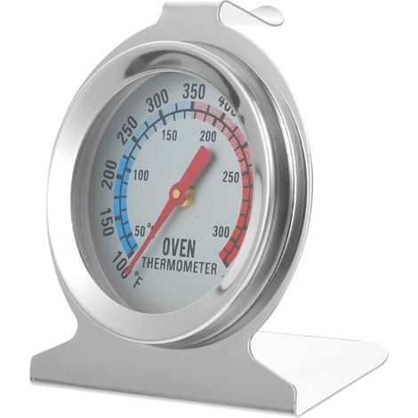 Termómetro de acero inoxidable para horno, medidor de temperatura para horno y barbacoa, herramienta portátil para cocinar y asar. (1/4)