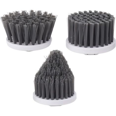 3 Pièces Tête de Brosse Électrique Rotative sans Fil pour Nettoyage - Disque Petit, Grand et Pointu pour Remplacement (1/5)