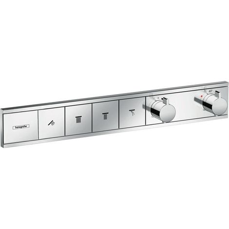 Module thermostatique RainSelect encastréavec 4 fonctions chroméé