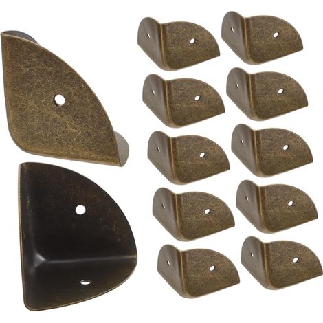 Protections d'angle métalliques vintage 40 mm pour valises et caisses (1/5)