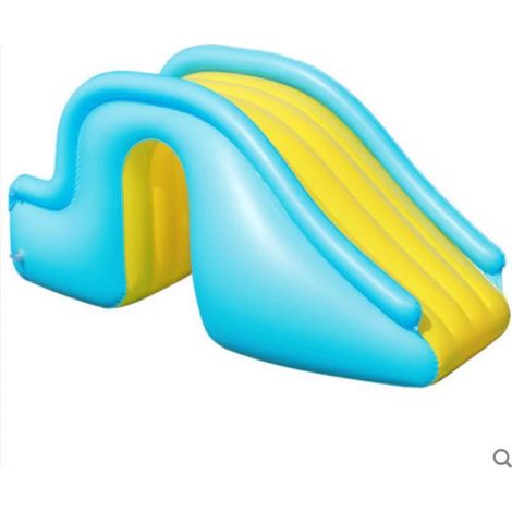 1 Toboggan gonflable, PVC, 158 x 79 x 62 cm, pour piscine extérieure, parc aquatique enfants, jeux d'été intérieur/extérieur (1/5)