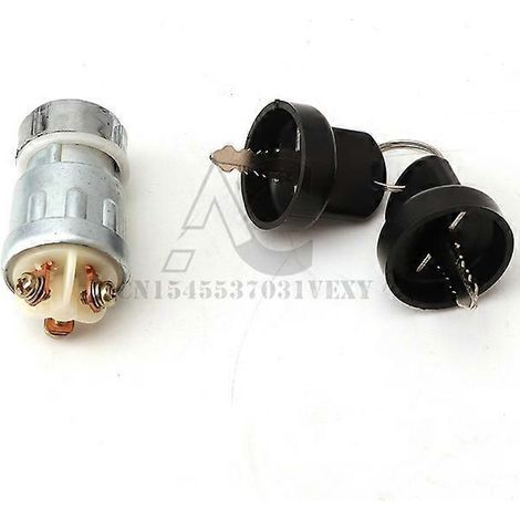 Interruptor de encendido universal para coche, barco y motocicleta, de 3 posiciones, con 2 llaves. (1/5)