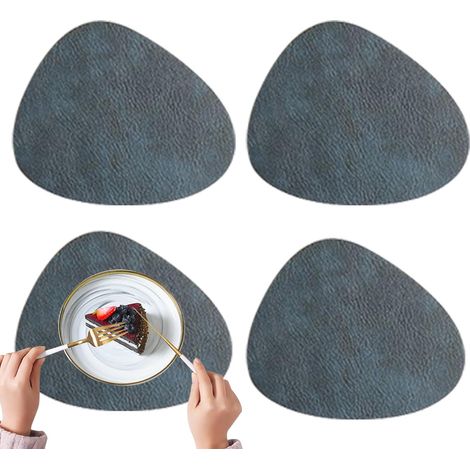 sous - Assiettes pour Tables De Salle À Manger - Napperons de Cuir Lavables (1/5)