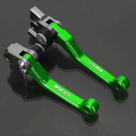 Leviers de frein et d'embrayage pivotants en aluminium CNC uniques et compatibles avec Yamaha YZ65 (2018), moto tout-terrain, pit bike et motocross. (1/3)