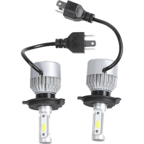 2 ampoules LED S2 H4 72 W 8000 lm pour phares de voiture (feux de route/croisement), blanc 6000 K - XinHan (1/5)