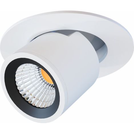 Faretto LED da Incasso Nano Oxo R 4W 45º CCT Switch 2700K/3200K/4000K Bianco Opaco - Faretto Orientabile Professionale Beneito & Faure
