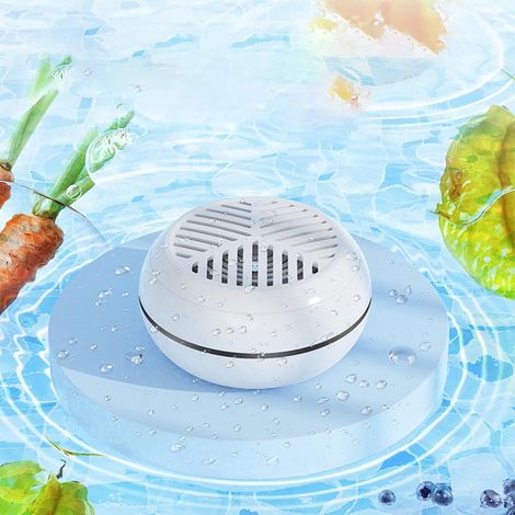 Machine à nettoyer les fruits et légumes, purificateur alimentaire, nettoyeur de fruits, nettoyeur de fruits portable étanche IPX7, recharge sans fil