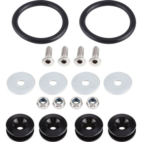Kit de Finition Moteur en Alliage d'Aluminium avec Attache Rapide pour Pare-chocs et Rondelle/Boulon (1/5)