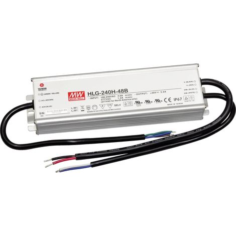 Bloc d'alimentation à découpage LED Driver de LED, Transformateur pour LED à tension constante, à courant constant MW Mean Well HLG-240H-48B 240 W W202521 (1/3)