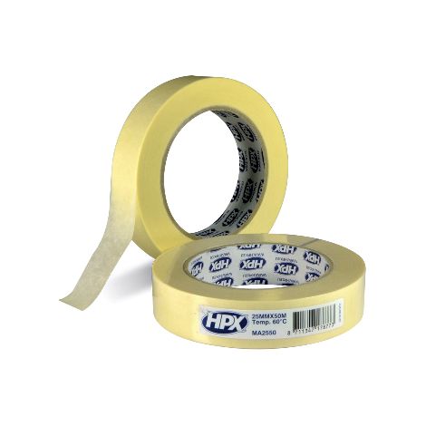 Gebäudeabdeckband 60°C Cremeweiß 19mm x 50m HPX - MA1950