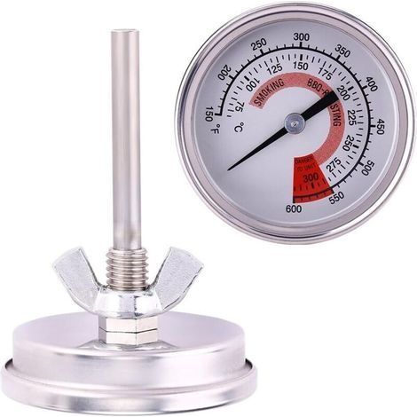 1 Pcs Thermomètre de Four en Acier Inoxydable, Thermometre de Cuisson et Cuisine, thermomètre four à pizza,Thermomètre Barbecue pour BBQ, Gril, Fours à Pizza, Mesure de 75 à 300 °C / 150 à 600 ℉ (1/5)