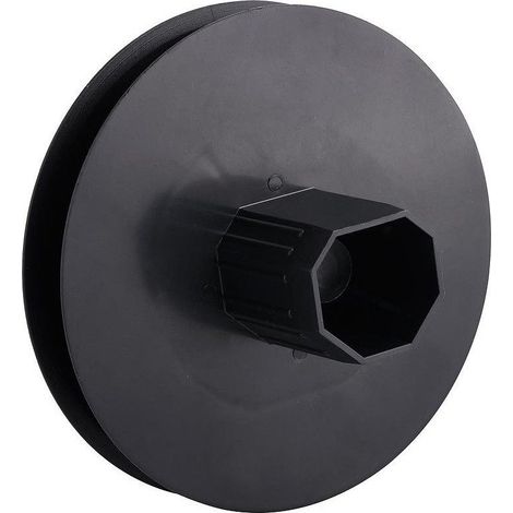 Kunststoff Blindscheibe Metallspitze 120x40 mm. 14 mm Klebeband.