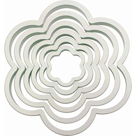 Emporte-Pièces Fleur - Lot de 6 - Plastique ABS - Pâtisserie et Sucre - 6 Tailles (1/3)