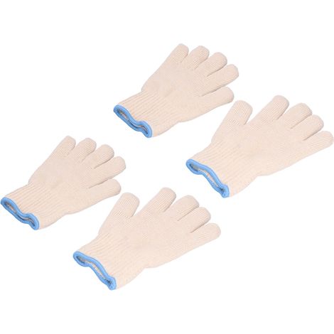 paires de gants thermiques isolants résistants à la chaleur jusqu'à 300 °C, antidérapants et anti-brûlures, pour barbecue et four. (1/5)