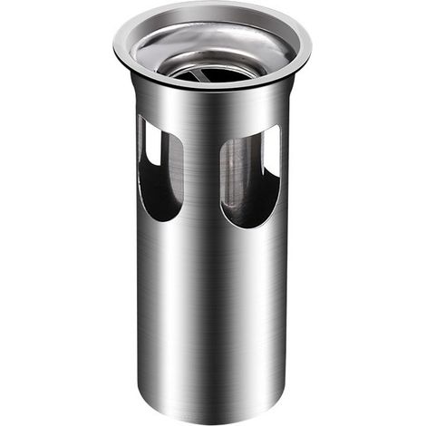 Bonde de sol anti-odeur, clapet anti-retour, filtre, couvercle d'égout, accessoires salle de bain, 1 pc (long) (1/5)