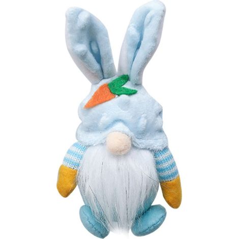 Poupée gnome de Pâques, lapin en peluche fait main, elfe sans visage, nain décoratif pour maison et bureau (1/5)