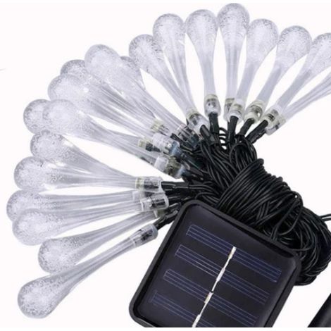m lange Solar-LED-Lichterkette mit 8 Beleuchtungsmodi, Gartenbeleuchtung (1/4)