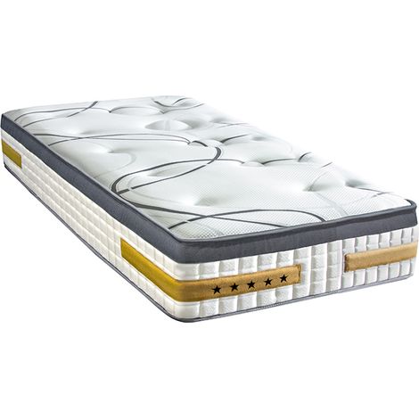 BELLECOUR LITERIE Matelas LINKOPING 90x200 cm Mousse à mémoire de forme Soutien Ferme (1/5)