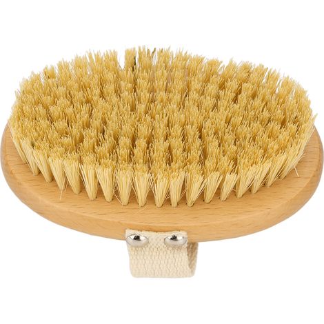 Brosse corporelle en bois pour gommage, raffermissement cutané et massage relaxant des jambes (1/5)