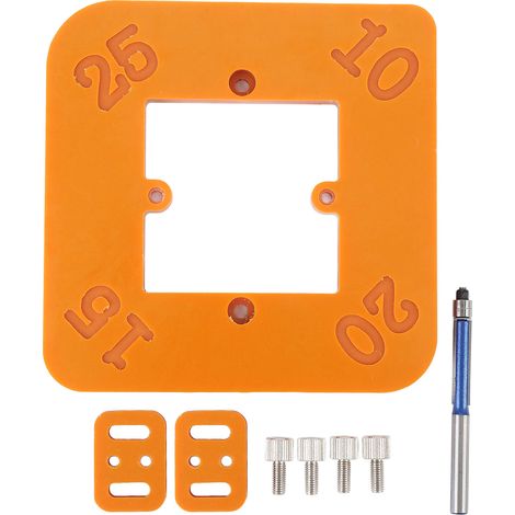GARRYFIZH Gabarit 4 en 1 pour Arrondi de Coin R10 R15 R20 R25 – Patron de Routage pour Travail du Bois et Arrondi de Bords