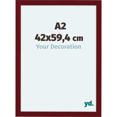 yd. - Cadre photo A2 42x59.4 - Vin Rouge Patine - MDF - Como (1/5)