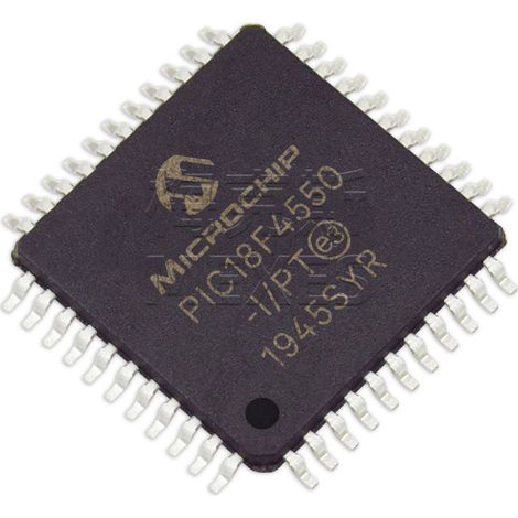 PIC18F4550-I/PT and PIC18F45K22-I/PT chip electronic components, 5 units shipped.