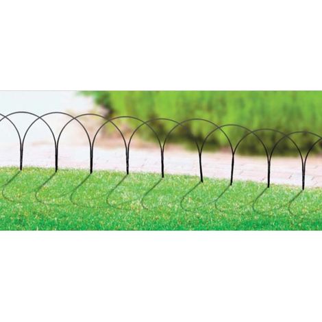 Hoop Lawn Edge (Pack of 5) - Steel - W61 x H53.3 cm - Bare Metal/Ready to Rust
