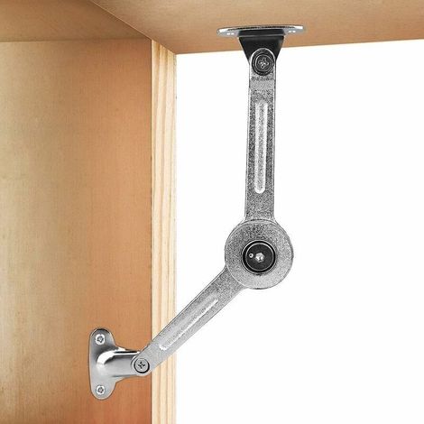 Ikodm Lot de 2 tiges de traction en alliage de zinc nickelé pour arrêt libre d'armoire (1/5)