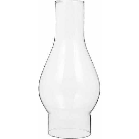 Abat-jour en Verre Transparent pour Lampe à Huile, Cheminée en Verre de Lampe à Pétrole, Abat-jour pour Lampe Kérosène, Accessoires Remplaçables (Size : Small) (1/5)