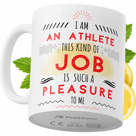 Lustiger Becher für Sportler – ideal für Kaffee und Tee. Witziges Design mit witzigem Spruch. Perfekt für Geburtstage, Namenstage, Feiertage und besondere Anlässe. Hochwertiger Becher für Zuhause, Bür