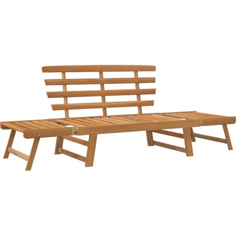Panca da giardino 2 in 1 mobili da giardino per esterni terrazza 190 cm legno massello di acacia 020011295
