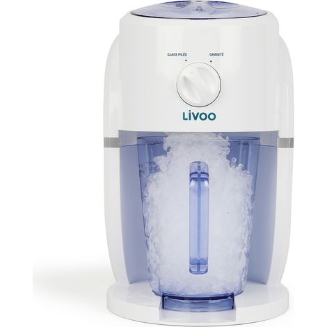Appareil 2 en 1 granités et glace pilée - Pour cocktails ou boissons rafraîchissantes - 1,1 litre DOM430