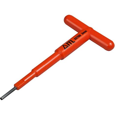 ITL Insulated Light T Handle Hex Key 3mm - Durable Nylon Tool