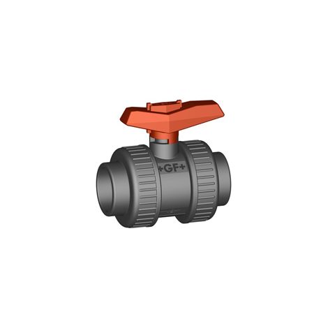 GF Kugelhahn 375 PVC-U/EPDM d 16 Muffe plus Einlegeteile IG